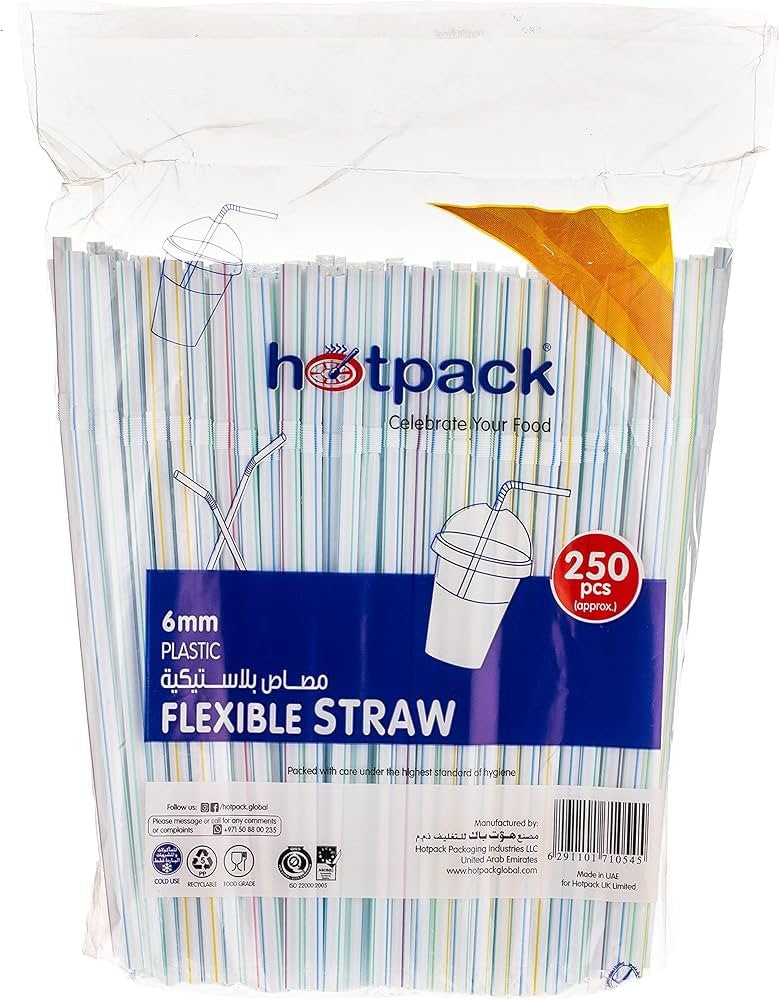 Hotpack Flexible Straws