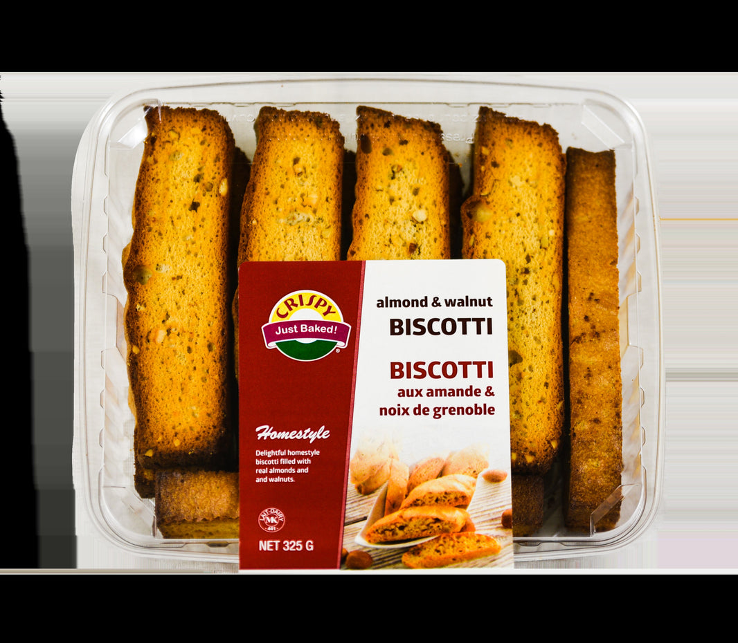 Crispy Almond Walnut Biscotti