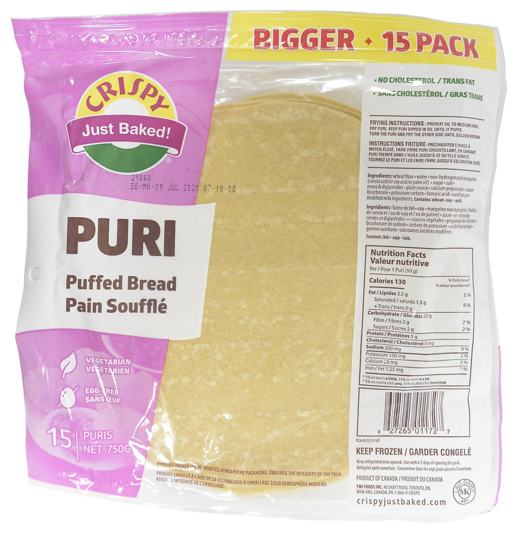 Crispy Frozen Puri 15 PCS