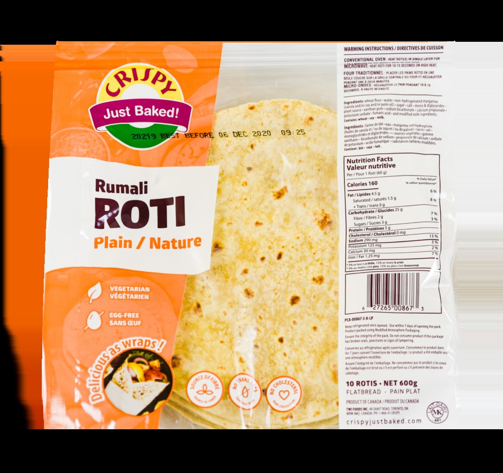 Crispy Rumali Roti Plain 10 Pack