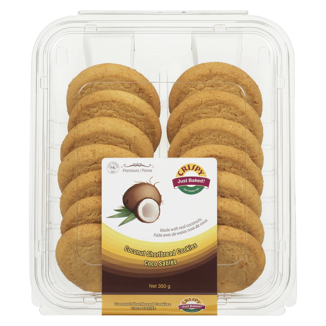 Crispy Coconut Shortbread Cookies