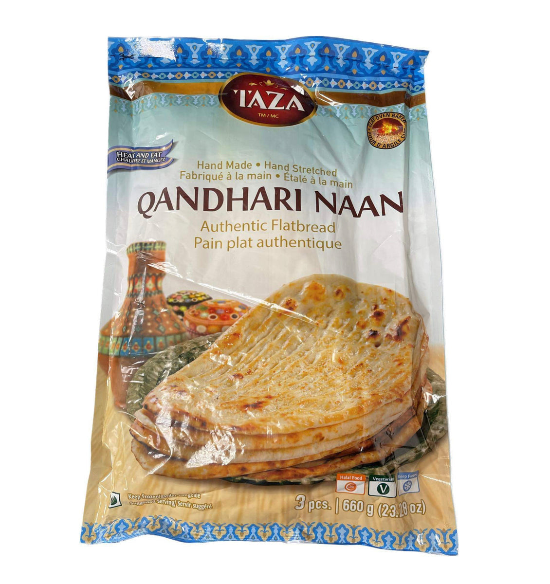 Taza Frozen Qandhari Naan (3 Pcs)