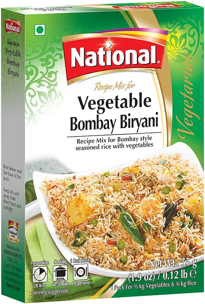 National Vegetable Bombay Biryani Mix
