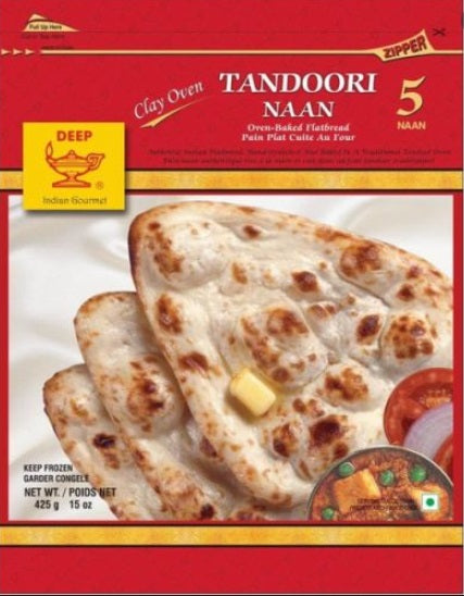 Deep Frozen Tandoori Naan (5 Pcs)