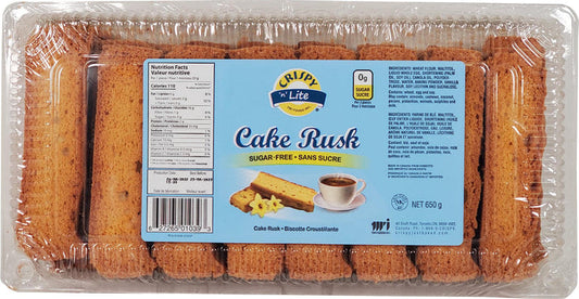 Crispy Cake Rusk Sugar Free