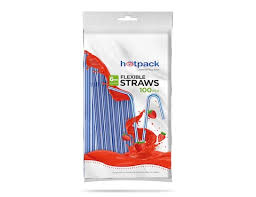 Hotpack Plastic Straws 100 PCS