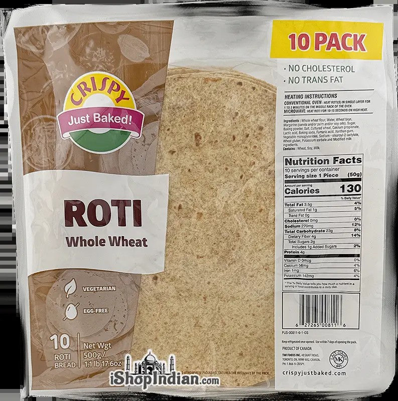 Crispy Whole Wheat Roti