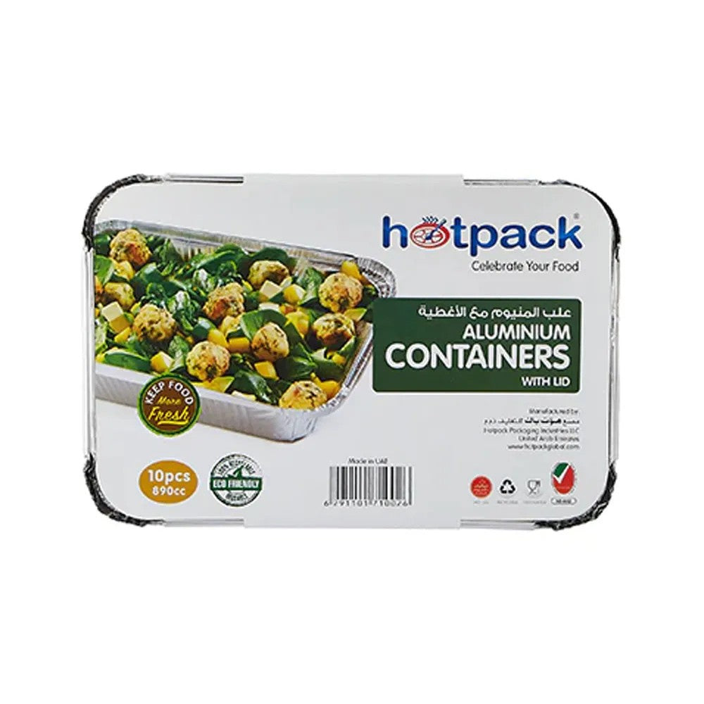 Hotpack Aluminum Containers with Lid
