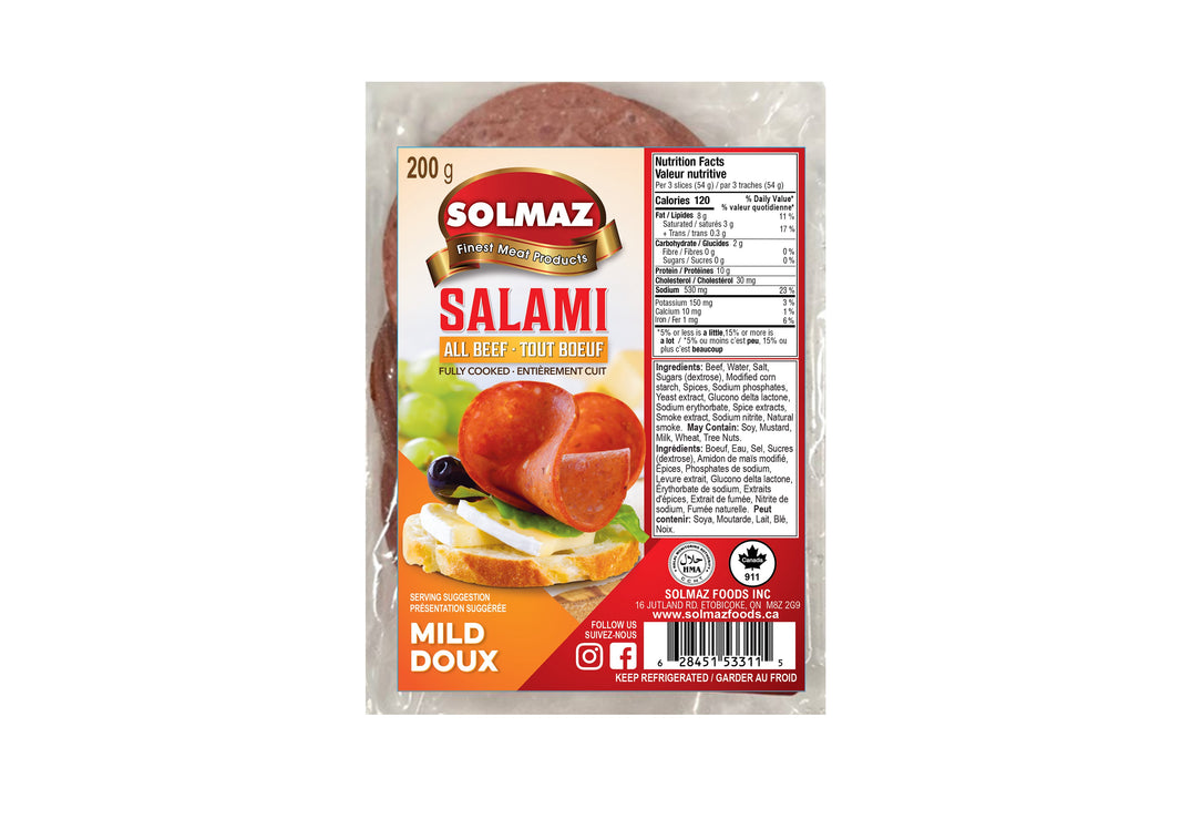 Solmaz Beef Salami Mild