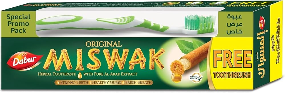 Dabur Original Miswak Toothpaste + Free Toothbrush