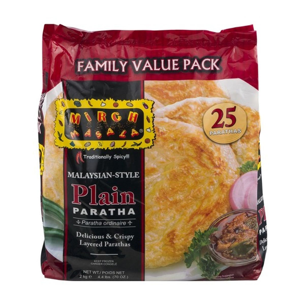 Mirch Masala Family Value Pack Malaysian-Style Plain Paratha 25 PCS