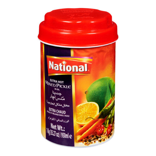 National Extra Hot Mixed Pickle 1000G