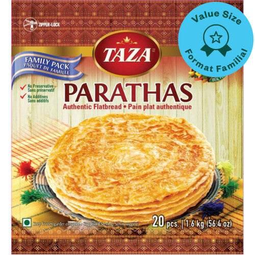 Taza Frozen Plain Paratha (20 Pcs)