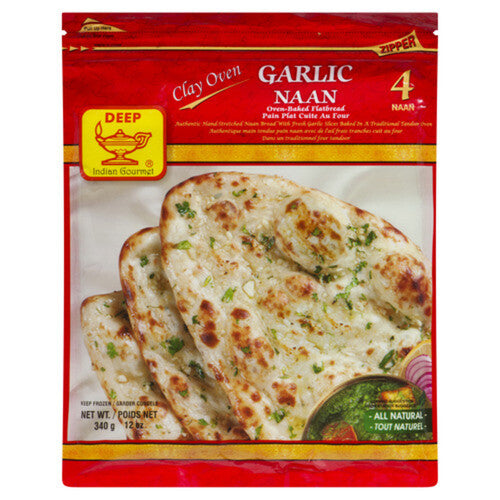 Deep Frozen Tandoori Naan Garlic (5 Pcs)