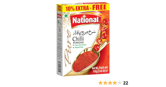 National Red Chilli Powder 220g