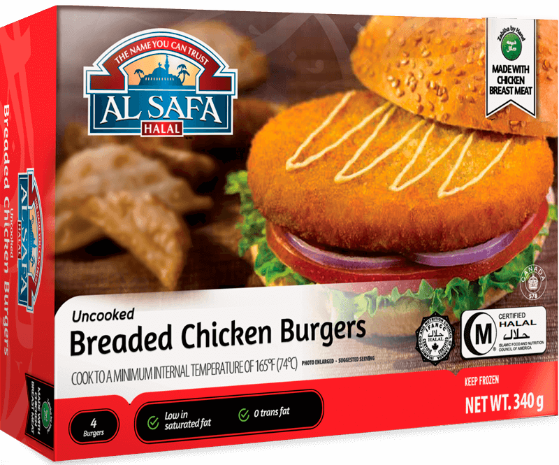 Al Safa Breaded Chicken Burger 6 PCS